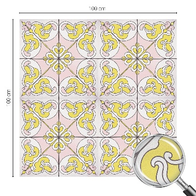 Vinilo para cristales efecto vitral flores abstractas