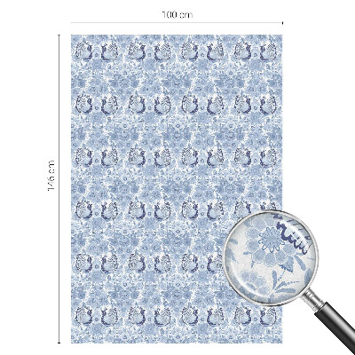 Vinilo decorativo adhesivo para cristales Pájaro floral