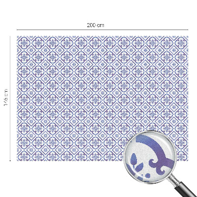 Vinilo para ventanas motivo vitral Azulejos azules