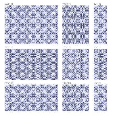 Vinilo para ventanas motivo vitral Azulejos azules