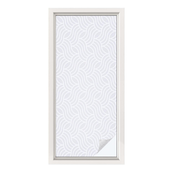 Vinilo para ventanas motivo vitral Olas de armonía