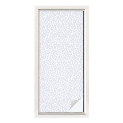 Vinilo para ventanas motivo vitral Olas de armonía