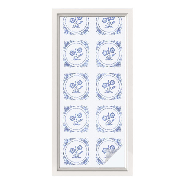 Vinilo para cristales opaco decorativo flores delicadas