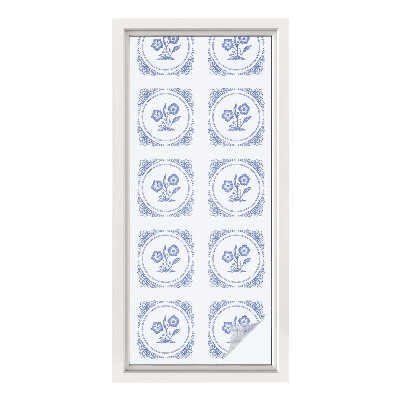 Vinilo para cristales opaco decorativo flores delicadas