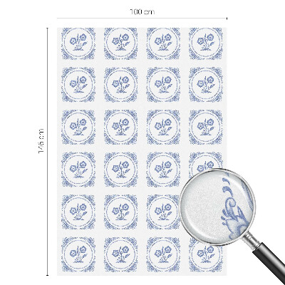 Vinilo para cristales opaco decorativo flores delicadas