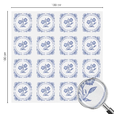 Vinilo para cristales opaco decorativo flores delicadas