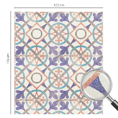 Vinilo para cristales efecto vitral mosaicos coloridos