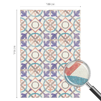 Vinilo para cristales efecto vitral mosaicos coloridos