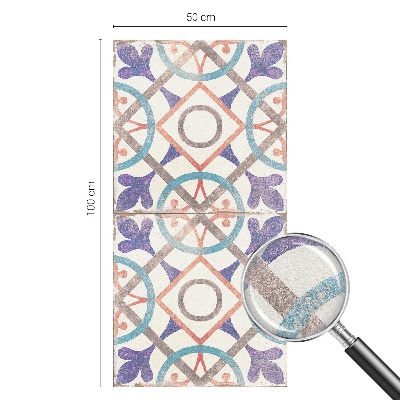 Vinilo para cristales efecto vitral mosaicos coloridos