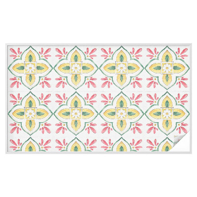 Vinilo para cristales efecto vitral Adorno floral