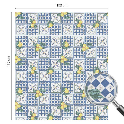 Vinilo para ventanas motivo vitral Patrón de limón