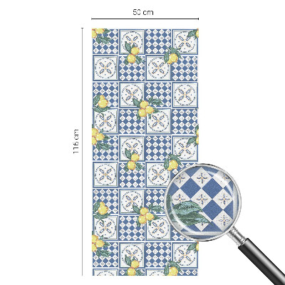 Vinilo para ventanas motivo vitral Patrón de limón