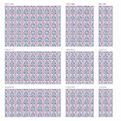 Vinilo para cristales opaco decorativo Simetría floral