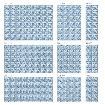 Vinilo para ventanas motivo vitral paisaje tropical