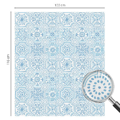 Vinilo para ventanas motivo vitral Azulejos azules