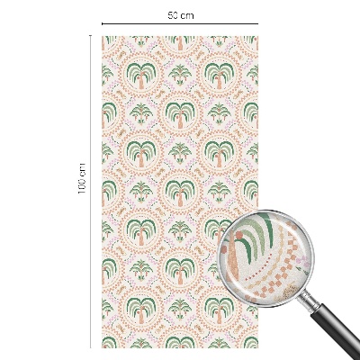 Vinilo decorativo adhesivo para cristales palmeras exóticas