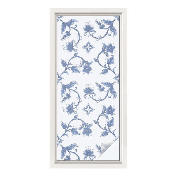 Vinilo ventana privacidad Adorno floral