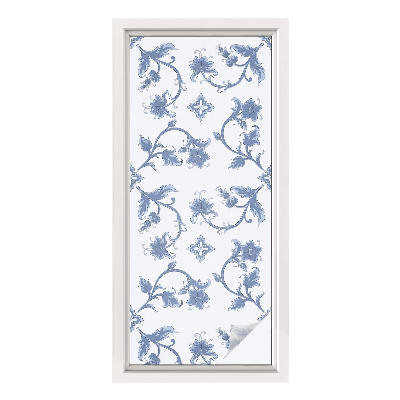 Vinilo ventana privacidad Adorno floral