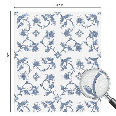 Vinilo ventana privacidad Adorno floral