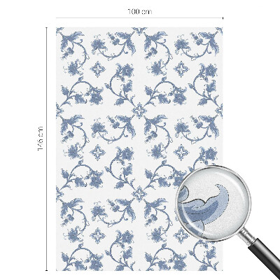 Vinilo ventana privacidad Adorno floral