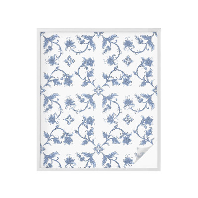 Vinilo ventana privacidad Adorno floral