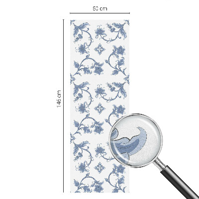 Vinilo ventana privacidad Adorno floral