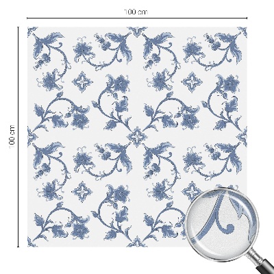 Vinilo ventana privacidad Adorno floral