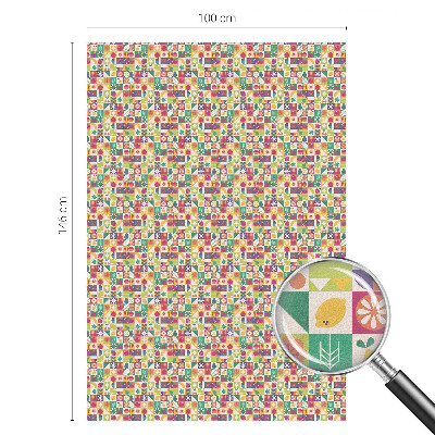 Vinilo para ventanas motivo vitral Abstracción colorida