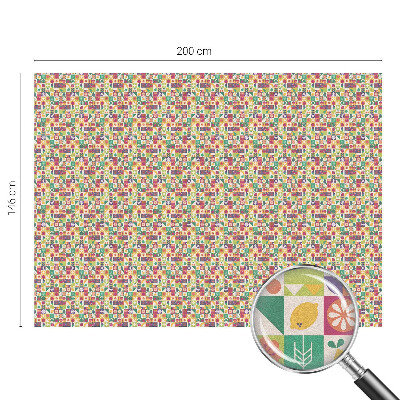 Vinilo para ventanas motivo vitral Abstracción colorida