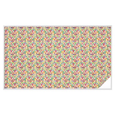 Vinilo para ventanas motivo vitral Abstracción colorida