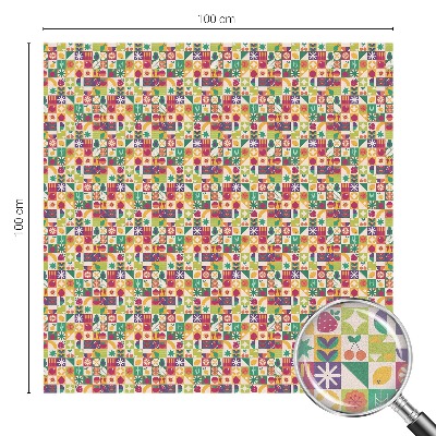 Vinilo para ventanas motivo vitral Abstracción colorida