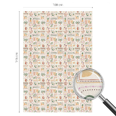 Vinilo decorativo adhesivo para cristales Patrones folclóricos