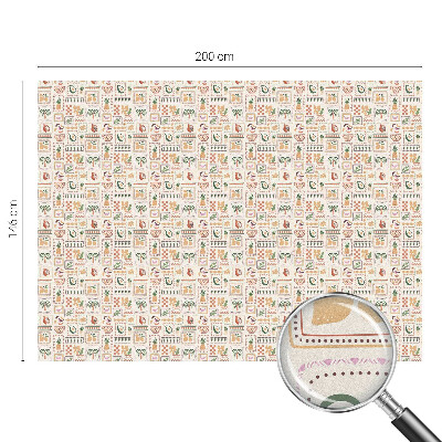 Vinilo decorativo adhesivo para cristales Patrones folclóricos