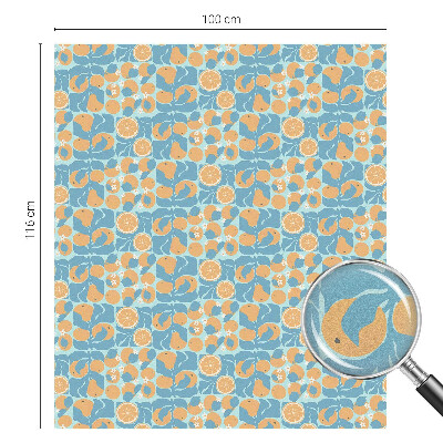 Vinilo para ventanas motivo vitral Cítricos con sabor a pescado