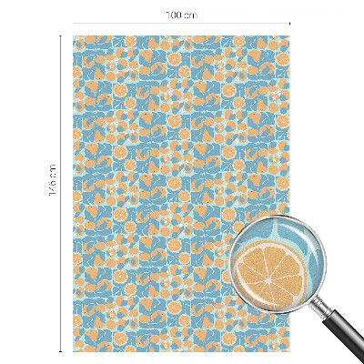 Vinilo para ventanas motivo vitral Cítricos con sabor a pescado