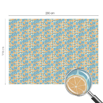 Vinilo para ventanas motivo vitral Cítricos con sabor a pescado