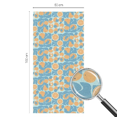 Vinilo para ventanas motivo vitral Cítricos con sabor a pescado