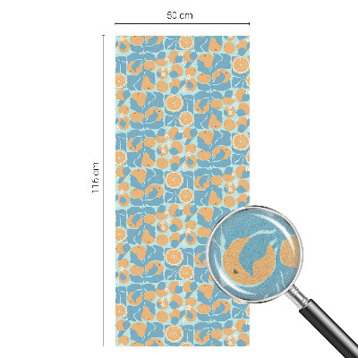 Vinilo para ventanas motivo vitral Cítricos con sabor a pescado