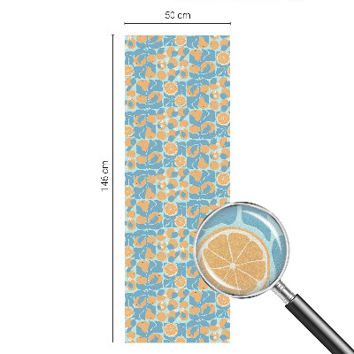 Vinilo para ventanas motivo vitral Cítricos con sabor a pescado