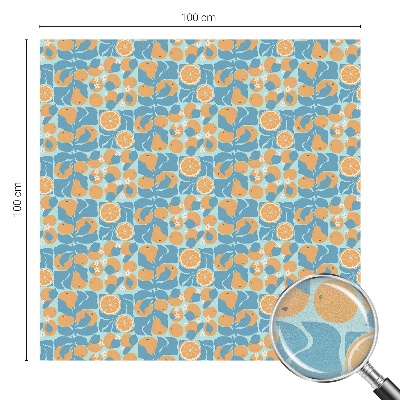 Vinilo para ventanas motivo vitral Cítricos con sabor a pescado