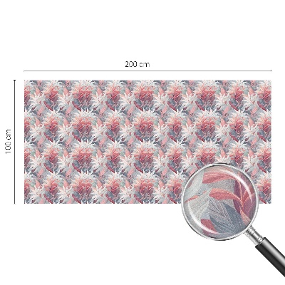 Vinilo decorativo adhesivo para cristales hojas de flores