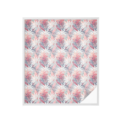 Vinilo decorativo adhesivo para cristales hojas de flores