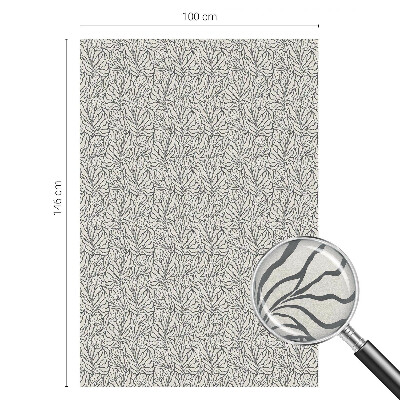 Vinilo para cristales opaco decorativo Hojas flores