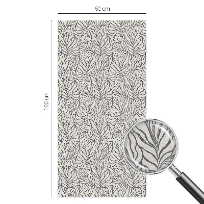 Vinilo para cristales opaco decorativo Hojas flores