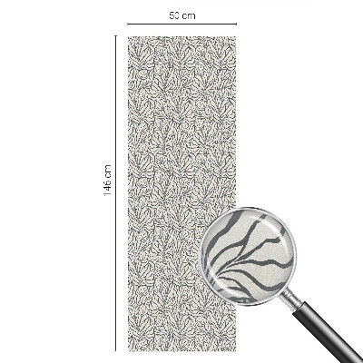 Vinilo para cristales opaco decorativo Hojas flores