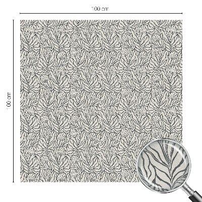 Vinilo para cristales opaco decorativo Hojas flores