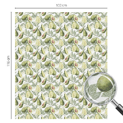 Vinilo para cristales efecto vitral hojas de aguacate
