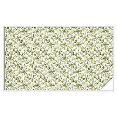 Vinilo para cristales efecto vitral hojas de aguacate