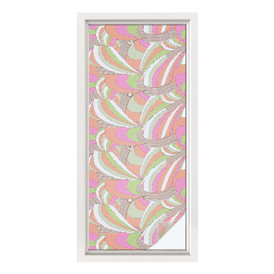 Vinilo ventana privacidad Zigzag colorido