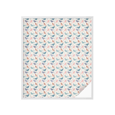 Vinilo para cristales opaco decorativo Pájaros pastel